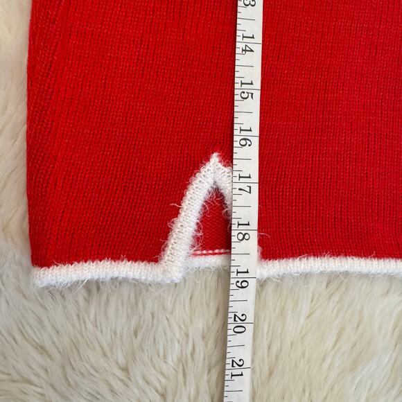 Planet Gold Bow Christmas Santa Pull On Knit Mini Skirt Small NWOT - Picture 7 of 10